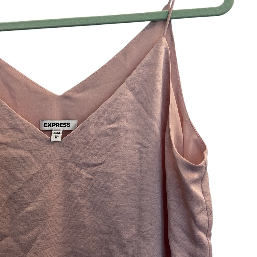 Express Lined Camisole Pink Blouse Size Medium Y2K, Fairy - Picture 4 of 7